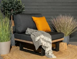 Veke Saima Nojatuoli Ilman Käsinojia Antiikkipetsattu/Texsilk Antrasiitti 4200