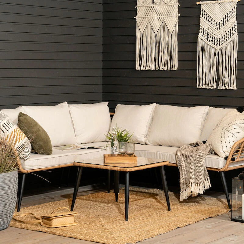 Veke Scandic Sohvapöytä Lasilla Luonnonväri 3 Veke Scandic Sohvapöytä Lasilla Luonnonväri - Image 3