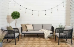 Veke Tuohi Nojatuoli Musta/harmaa