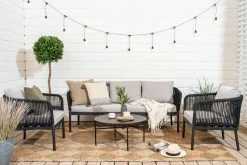 Veke Tuohi 3-istuttava Sohva Musta/harmaa 9 Veke Tuohi 3-istuttava Sohva Musta/harmaa -Veke kauppa Tuohi sohvaryhma musta harmaa 1 2