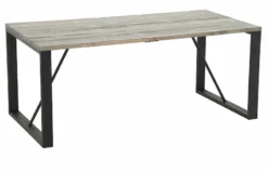 Veke Honka Lankkupöytä 180x90 Harmaa/musta