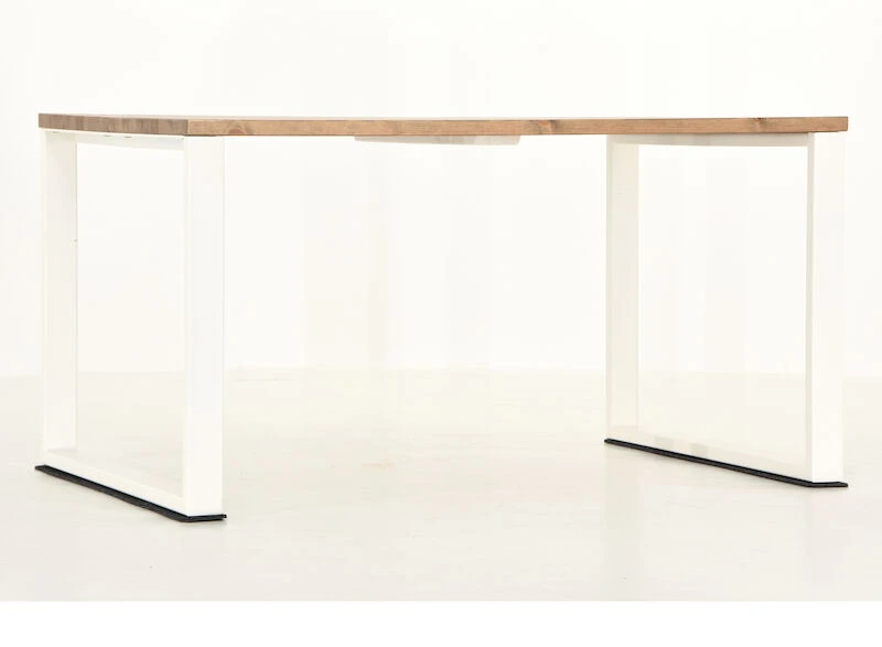 Veke Honka Lankkupöytä Metallijaloilla 140x90 Antiikkipetsattu/valkoinen 4 Veke Honka Lankkupöytä Metallijaloilla 140x90 Antiikkipetsattu/valkoinen - Image 4