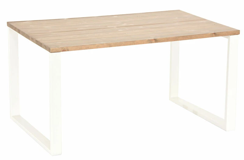 Veke Honka Lankkupöytä Metallijaloilla 140x90 Antiikkipetsattu/valkoinen 1 Veke Honka Lankkupöytä Metallijaloilla 140x90 Antiikkipetsattu/valkoinen