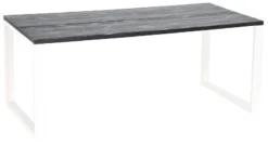 Veke Honka Lankkupöytä Metallijaloilla 180x90 Musta/valkoinen -Veke kauppa Veke Honka lankkupoyta metallijaloilla 180x90 musta valkoinen 1 1