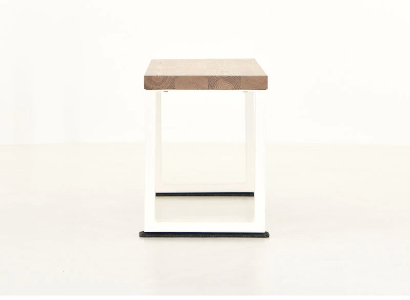 Veke Honka Penkki 115x35 Cm Metallijalalla Antiikkipetsattu/valkoinen 1 Veke Honka Penkki 115x35 Cm Metallijalalla Antiikkipetsattu/valkoinen