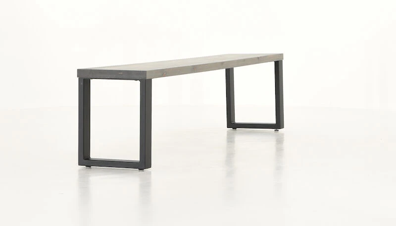 Veke Honka Penkki 195x35 Cm Metallijalalla Harmaa/musta 6 Veke Honka Penkki 195x35 Cm Metallijalalla Harmaa/musta - Image 6