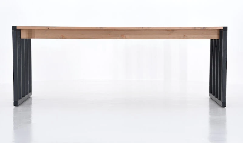 Veke Kioto Ruokapöytä 200x90 Cm Antiikkipetsattu/musta 4 Veke Kioto Ruokapöytä 200x90 Cm Antiikkipetsattu/musta - Image 4