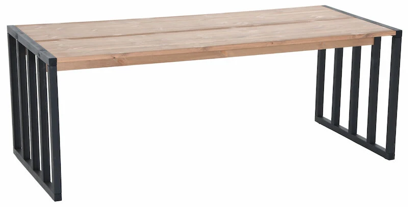 Veke Kioto Ruokapöytä 200x90 Cm Antiikkipetsattu/musta 5 Veke Kioto Ruokapöytä 200x90 Cm Antiikkipetsattu/musta - Image 5