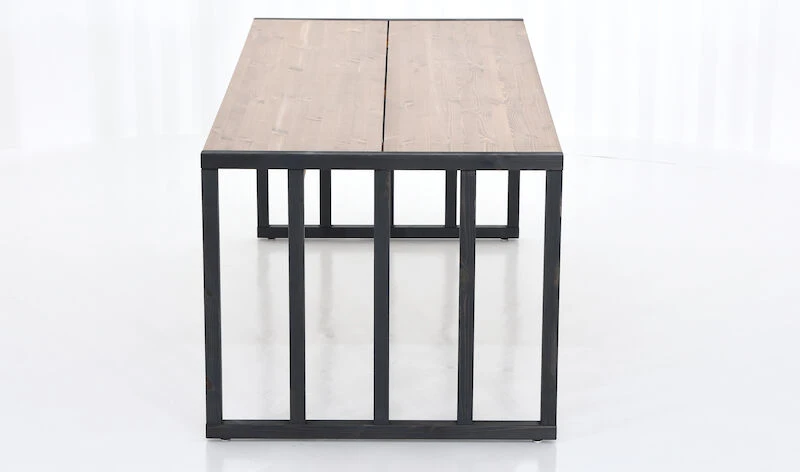 Veke Kioto Ruokapöytä 200x90 Cm Antiikkipetsattu/musta 2 Veke Kioto Ruokapöytä 200x90 Cm Antiikkipetsattu/musta - Image 2