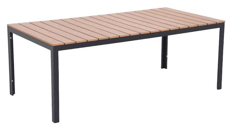 Veke Saari Ruokapöytä 200x100cm Ruskea/musta 2 Veke Saari Ruokapöytä 200x100cm Ruskea/musta - Image 2