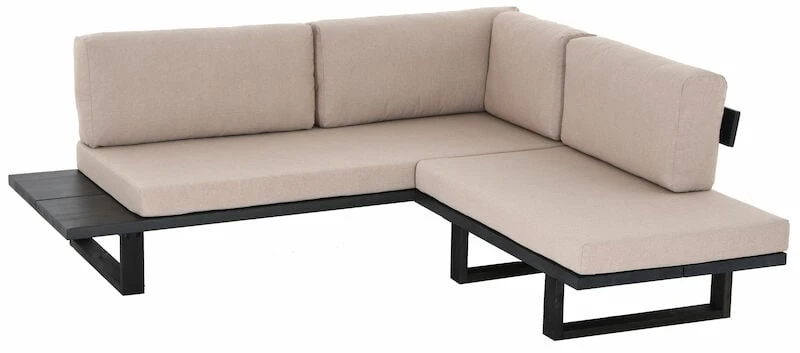 Veke Saima Avokulmasohva Musta/Texsilk Hiekka 4212 1 Veke Saima Avokulmasohva Musta/Texsilk Hiekka 4212