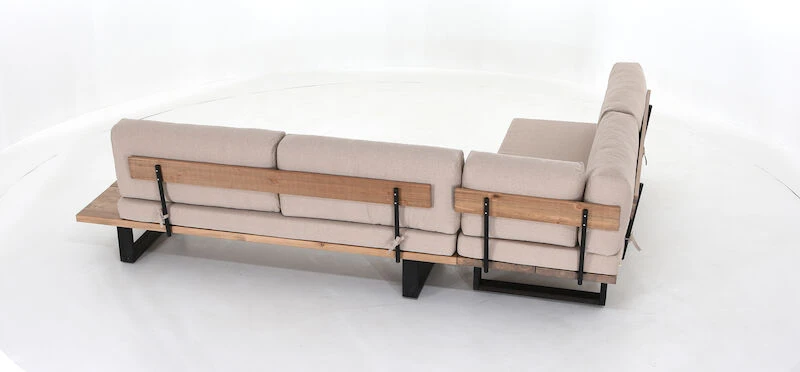 Veke Saima Kulmasohva Antiikkipetsattu/Texsilk Hiekka 4212 2 Veke Saima Kulmasohva Antiikkipetsattu/Texsilk Hiekka 4212 - Image 2