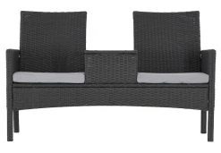 Veke Tupla Puutarhapenkki Pöydällä Tummanharmaa Polyrottinki, Harmaat Pehmusteet 10 Veke Tupla Puutarhapenkki Pöydällä Tummanharmaa Polyrottinki, Harmaat Pehmusteet -Veke kauppa Veke Tupla puutarhapenkki poydalla tummanharmaa polyrottinki harmaat pehmusteet 0 0