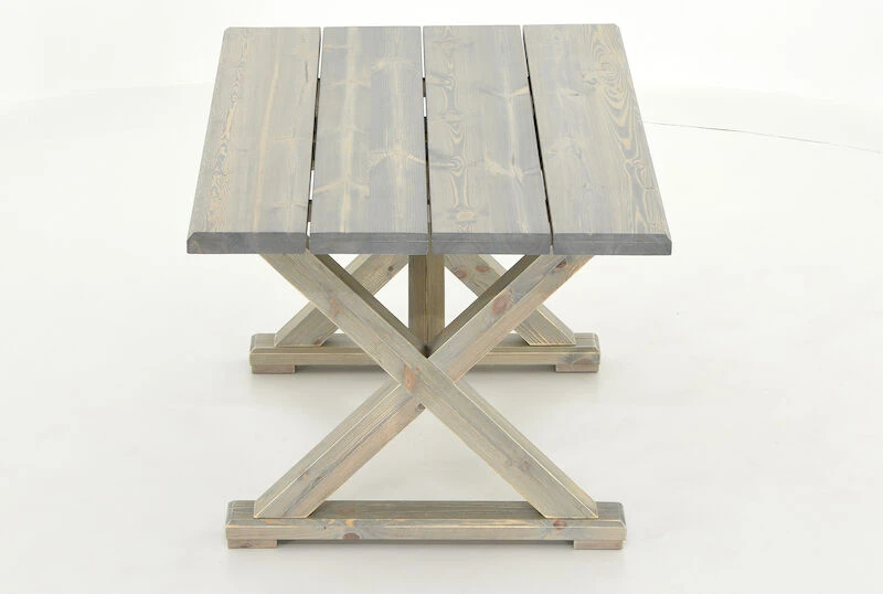 Veke Vanamo Lankkupöytä 140x92 Cm Harmaa 3 Veke Vanamo Lankkupöytä 140x92 Cm Harmaa - Image 3