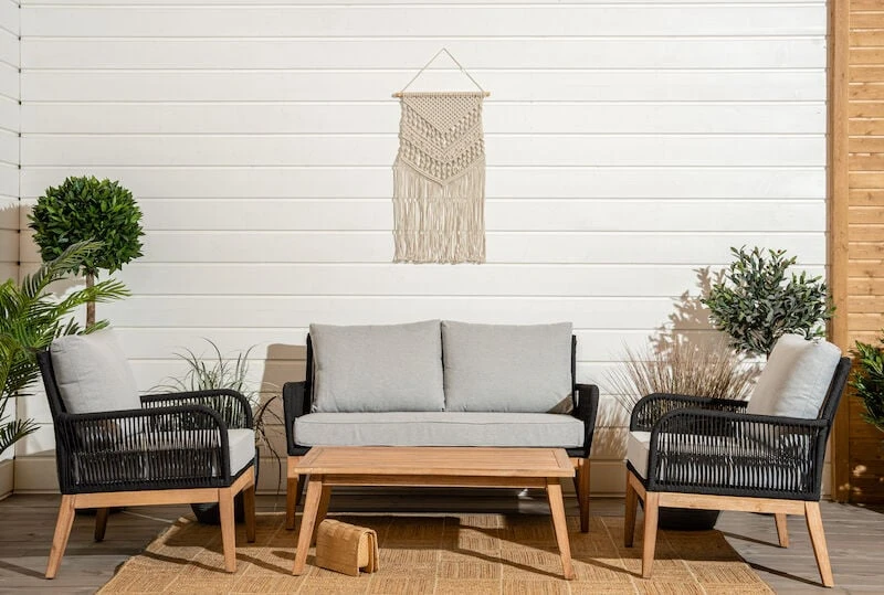 Veke Vuono Sohvaryhmä Tummanharmaa, Hiekka Pehmusteet 4 Veke Vuono Sohvaryhmä Tummanharmaa, Hiekka Pehmusteet - Image 4