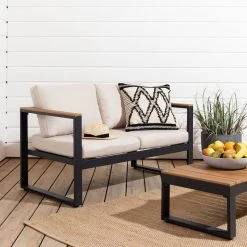 Veke kauppa 4 Veke Aava 2-istuttava Sohva Antrasiitti, Hiekka Pehmusteet