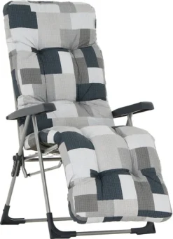 4Living Baden Baden Tuoli+pehmuste, Hopea Siniharmaa -Veke kauppa badenbaden tuolin pehmuste siniharmaa