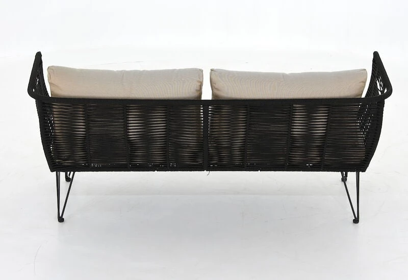 Bloomingville Mundo 3-istuttava Sohva Musta, Beige Pehmuste 5 Bloomingville Mundo 3-istuttava Sohva Musta, Beige Pehmuste - Image 5