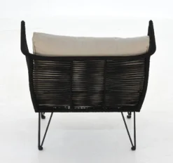 Bloomingville Mundo Nojatuoli Musta/beige -Veke kauppa bloomingville Bloomingville Mundo nojatuoli musta beige 8 2