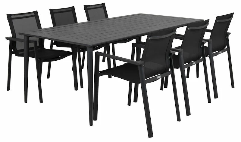 Brafab Nimes Ruokapöytä 200x98 Cm Antrasiitti 3 Brafab Nimes Ruokapöytä 200x98 Cm Antrasiitti - Image 3