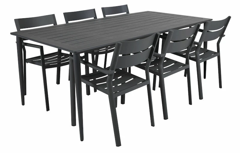 Brafab Nimes Ruokapöytä 200x98 Cm Antrasiitti 1 Brafab Nimes Ruokapöytä 200x98 Cm Antrasiitti