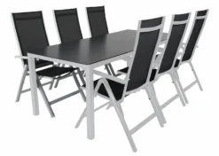 Brafab Rana Ruokapöytä 200x90 Cm Musta/valkoinen