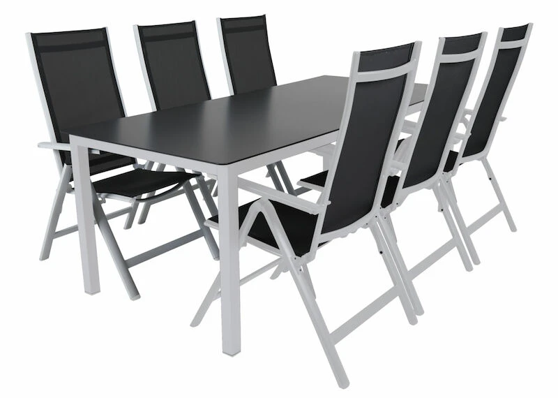 Brafab Rana Ruokapöytä 200x90 Cm Musta/valkoinen 1 Brafab Rana Ruokapöytä 200x90 Cm Musta/valkoinen