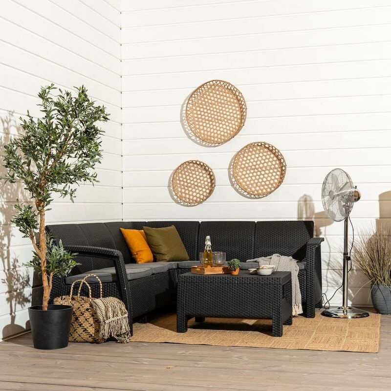 Keter Corfu Kulmasohvaryhmä, Grafiitin Harmaa 4 Keter Corfu Kulmasohvaryhmä, Grafiitin Harmaa - Image 4