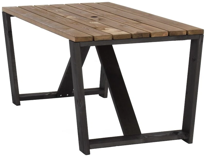 Ecofurn Jussi Ruokapöytä 160x88 Cm Musta Runko, Ruskea Kansi 3 Ecofurn Jussi Ruokapöytä 160x88 Cm Musta Runko, Ruskea Kansi - Image 3