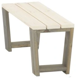 Ecofurn Jussi Penkki 100 Cm Harmaa Runko, Valkoinen Kansi