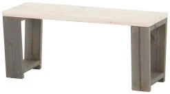 Ecofurn Jussi Penkki 100 Cm Harmaa Runko, Valkoinen Kansi -Veke kauppa ecofurn penkki 100cm harmaa valkoinen 04 1