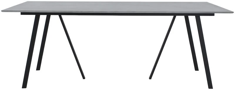 Envy Durafit Ruokapöytä 100x200 Cm Musta/harmaa 2 Envy Durafit Ruokapöytä 100x200 Cm Musta/harmaa - Image 2