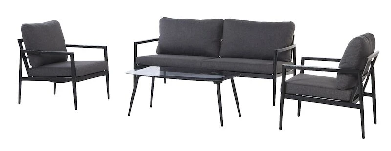 Envy Niels Sohvaryhmä 3+1+1+sohvapöytä Musta 1 Envy Niels Sohvaryhmä 3+1+1+sohvapöytä Musta