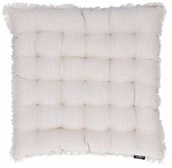 Veke Hapsu Istuinpehmuste 40x40x5 Cm Valkoinen -Veke kauppa hapsu istuinpehmuste hiekka m1