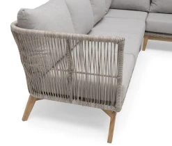 Hillerstorp Himmelsnäs Kulmasohva Beige Polyrottinki/tiikki -Veke kauppa hillerstor himmelsnas kulmasohva beige polyrottinki 2