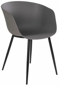 House Nordic Roda Tuoli Harmaa, Mustat Jalat