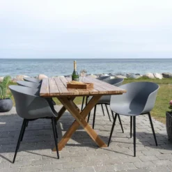 House Nordic Roda Tuoli Harmaa, Mustat Jalat -Veke kauppa house nordic roda tuoli harmaa6