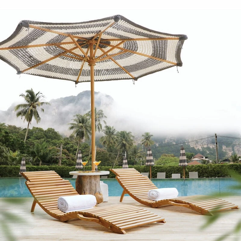 House Nordic Arrietta Tiikkiaurinkotuoli 3 House Nordic Arrietta Tiikkiaurinkotuoli - Image 3