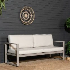 Veke Kallas 3-istuttava Sohva Greige, Hiekka Pehmusteet