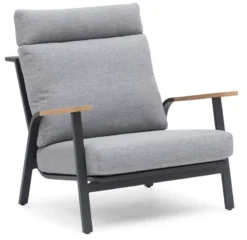 Hillerstorp Kungshult Nojatuoli Hiilenharmaa/vaaleanharmaa