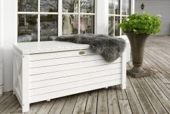 Hillerstorp Läckö Pehmustelaatikko Valkoinen -Veke kauppa l ck pehmustelaatikko terassilla 1