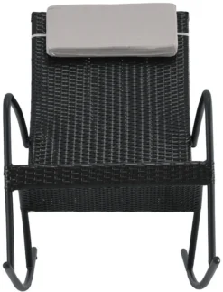 Veke Laituri Keinutuoli Musta, Vaaleanharmaa Niskatyyny 10 Veke Laituri Keinutuoli Musta, Vaaleanharmaa Niskatyyny -Veke kauppa laituri keinutuoli3