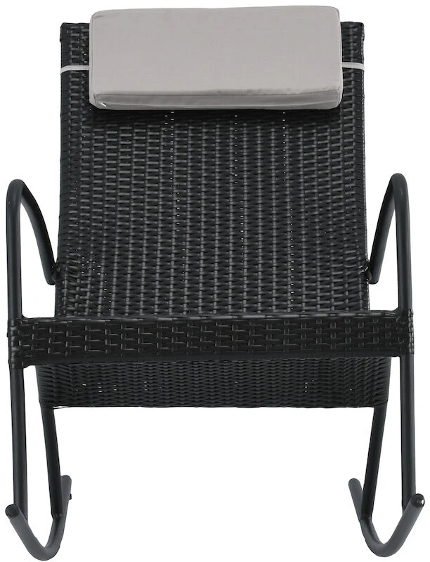 Veke Laituri Keinutuoli Musta, Vaaleanharmaa Niskatyyny 5 Veke Laituri Keinutuoli Musta, Vaaleanharmaa Niskatyyny - Image 5