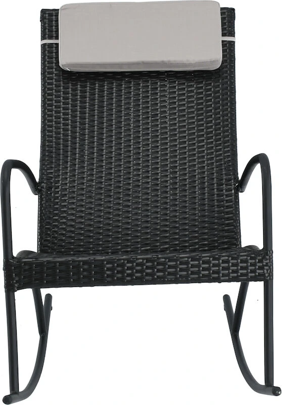 Veke Laituri Keinutuoli Musta, Vaaleanharmaa Niskatyyny 2 Veke Laituri Keinutuoli Musta, Vaaleanharmaa Niskatyyny - Image 2