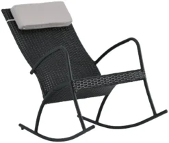 Veke Laituri Keinutuoli Musta, Vaaleanharmaa Niskatyyny 9 Veke Laituri Keinutuoli Musta, Vaaleanharmaa Niskatyyny -Veke kauppa laituri keinutuoli