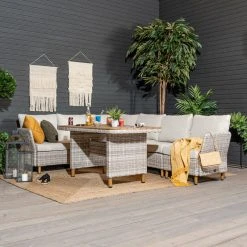 Veke Lehdokki Kulmasohva 2K3 Ruokapöydällä Greige/luonnonvalkoinen -Veke kauppa lehdokki kulmasohva 2k3 ruokapoydalla miljoossa web 3