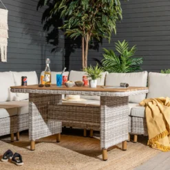 Veke Lehdokki Ruokapöytä 140x80 Cm Greige/luonnonväri -Veke kauppa lehdokki ruokapoyta miljoossa 9