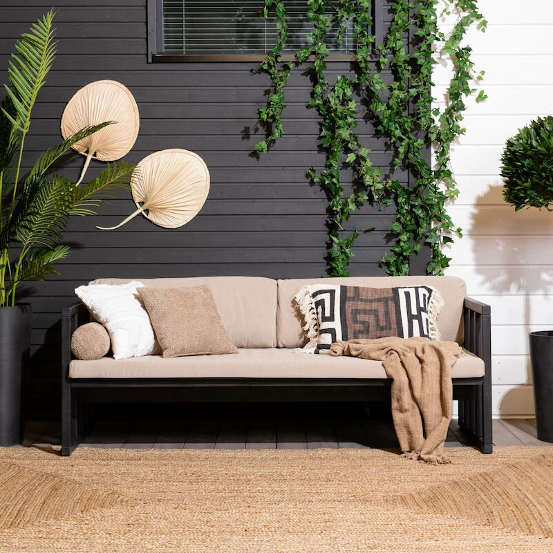 Veke Kioto 3-istuttava Sohva Antiikkipetsattu/Texsilk Hiekka 4212 2 Veke Kioto 3-istuttava Sohva Antiikkipetsattu/Texsilk Hiekka 4212 - Image 2