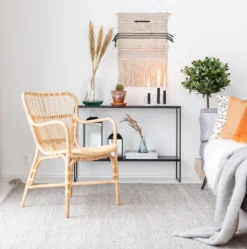 Hillerstorp Lyckesö Rottinki Nojatuoli Luonnonväri