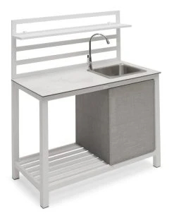 Hillerstorp Åminne Kesäkeittiö Altaalla Ja Hanalla, Valkoinen -Veke kauppa minne kesakeittio hanalla altaalla valkoinen kuva1